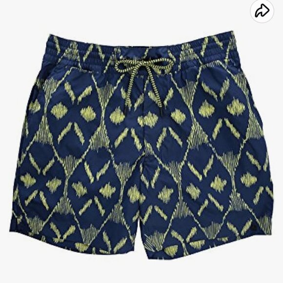 MARC BY MARC JACOBS Two Tone Graphic Trunk Swim Shorts S Blue Green - Picture 1 of 5